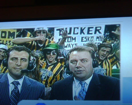 Jordan Tucker sign at Baylor game ESPN